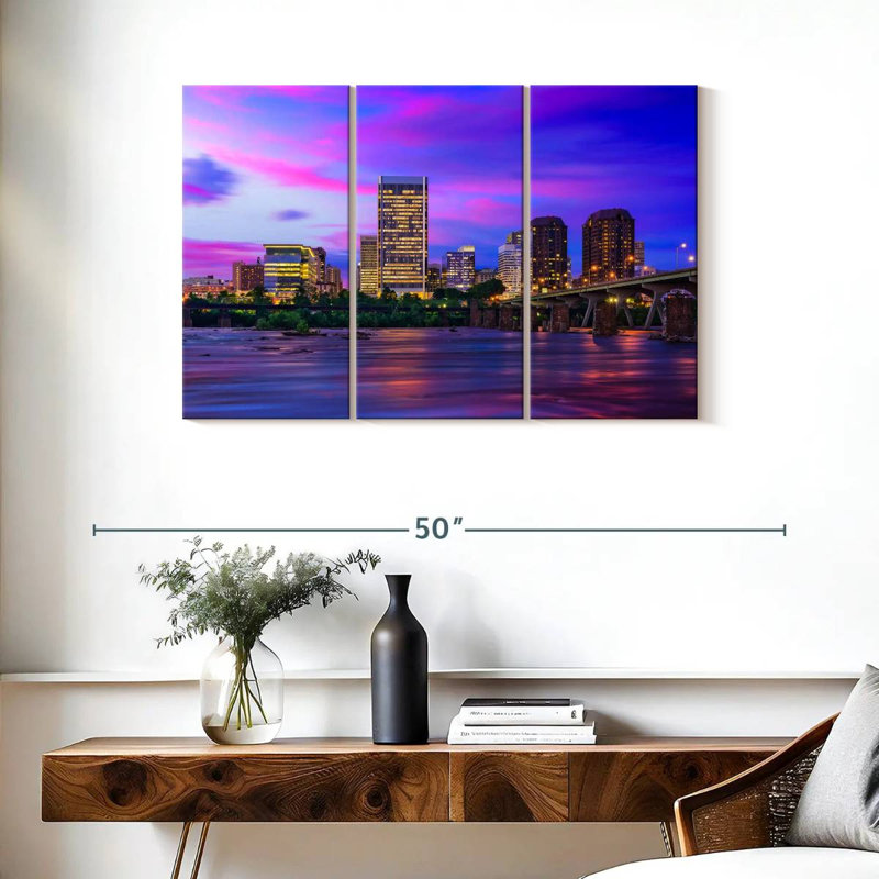 Rorry Downtown Richmond Skyline, 24" H x 38" W