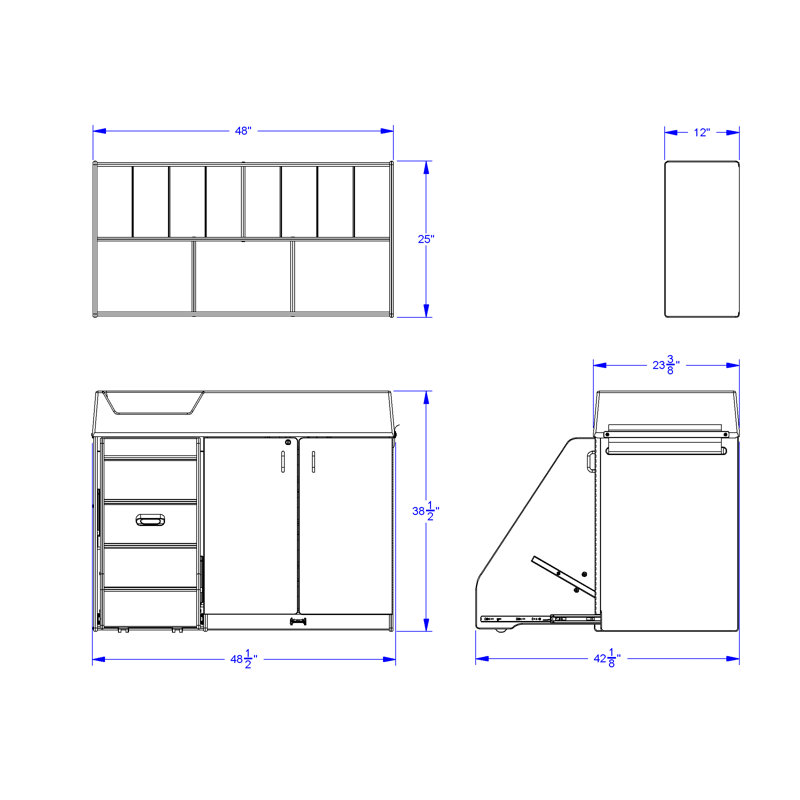 Combo à changer les couches Jonti-Craft®, Gauche