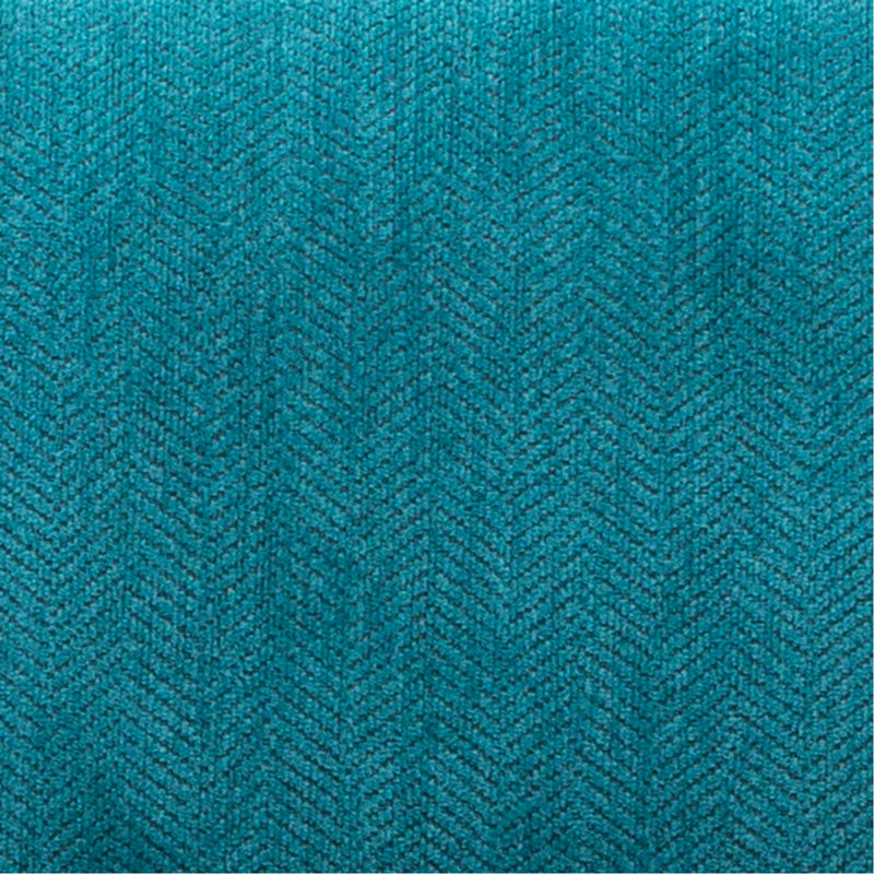 Fauteuil d'appoint contemporain sans accoudoirs en tissu chenille bleu sarcelle, Teal Blue