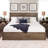 Xochitl Queen Headboard, Flat Wood Panel Headboard, 2.25" D x 64.5" W x 48" H, Drifted Gray-687996753-687996755