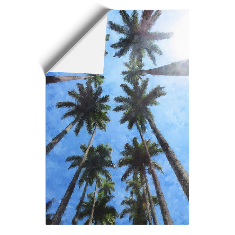 Palm Trees Painting - Frameless Print, 42cm H x 30cm W x 0.1cm D