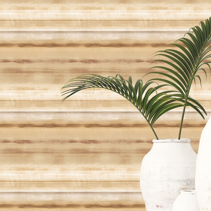 Skye Stripe Wallpaper, Ochre