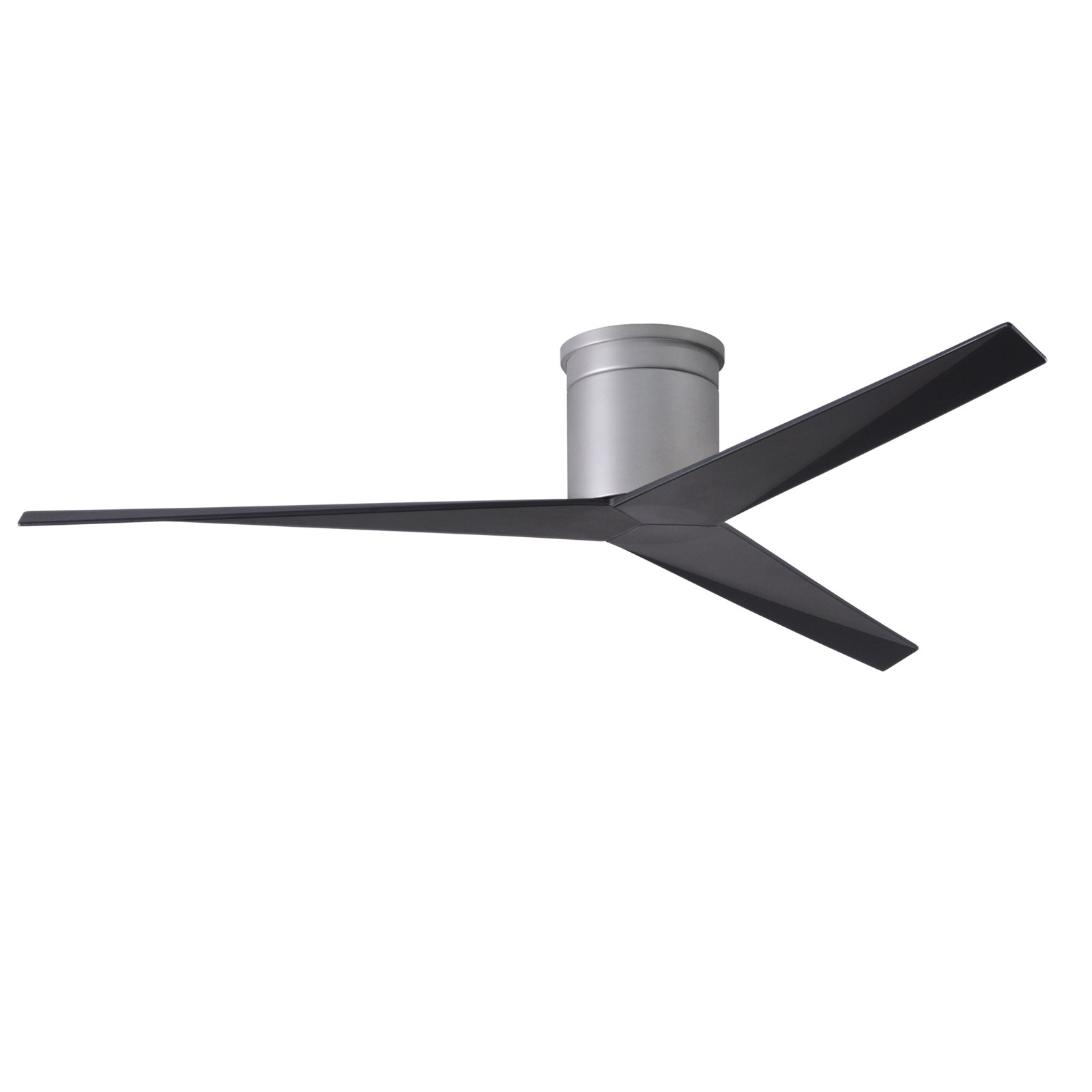 56'' 3 Blade Ceiling Fan, Matte Black, Brushed Nickel