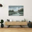 Waterway Serene Abstract Contemporary Landscape Nature, reproduction d'art murale-2036700420