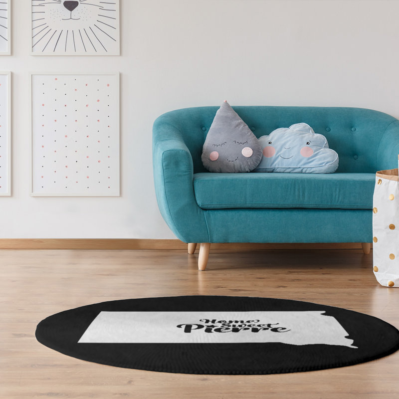 Chenille Indoor Rug, Round 5'