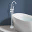 Robinet de baignoire autoportant à poignée double avec douche à main Topcraft-115941583
