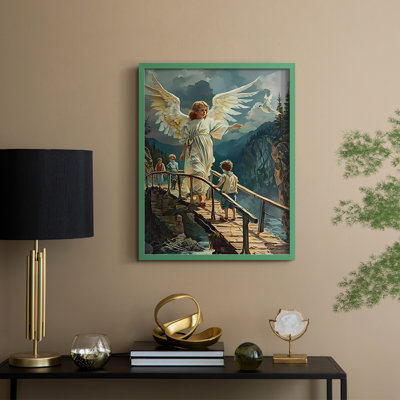 Religious Series CDXLVII, reproduction encadrée - bois massif