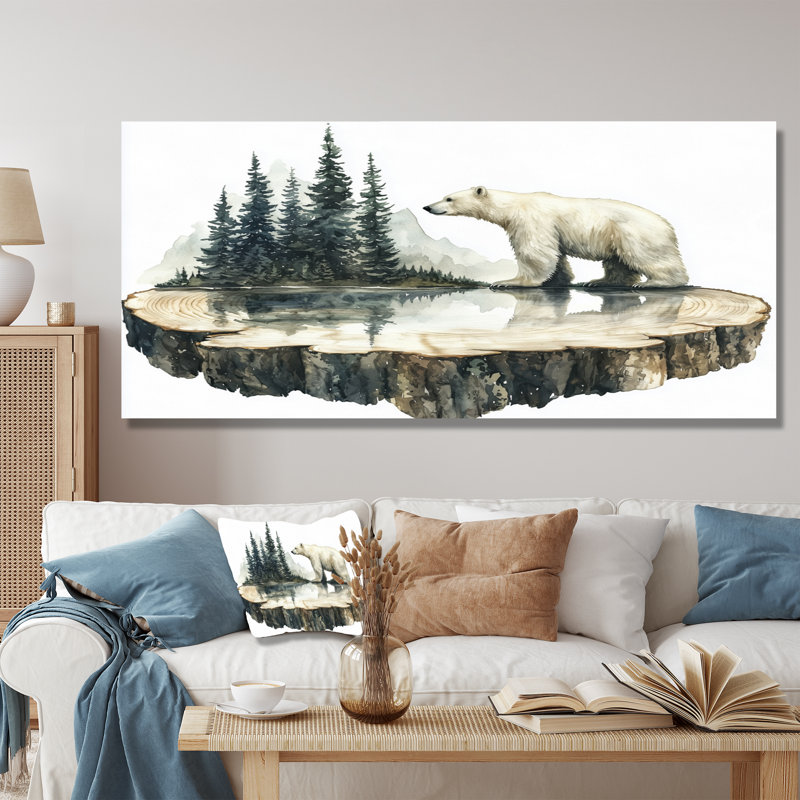 Graylan - animaux, art mural, Toile tendue, H 28 po x l 60 po