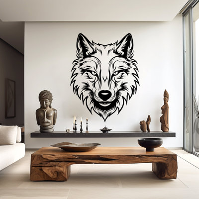 Adhésif décoratif tête de loup