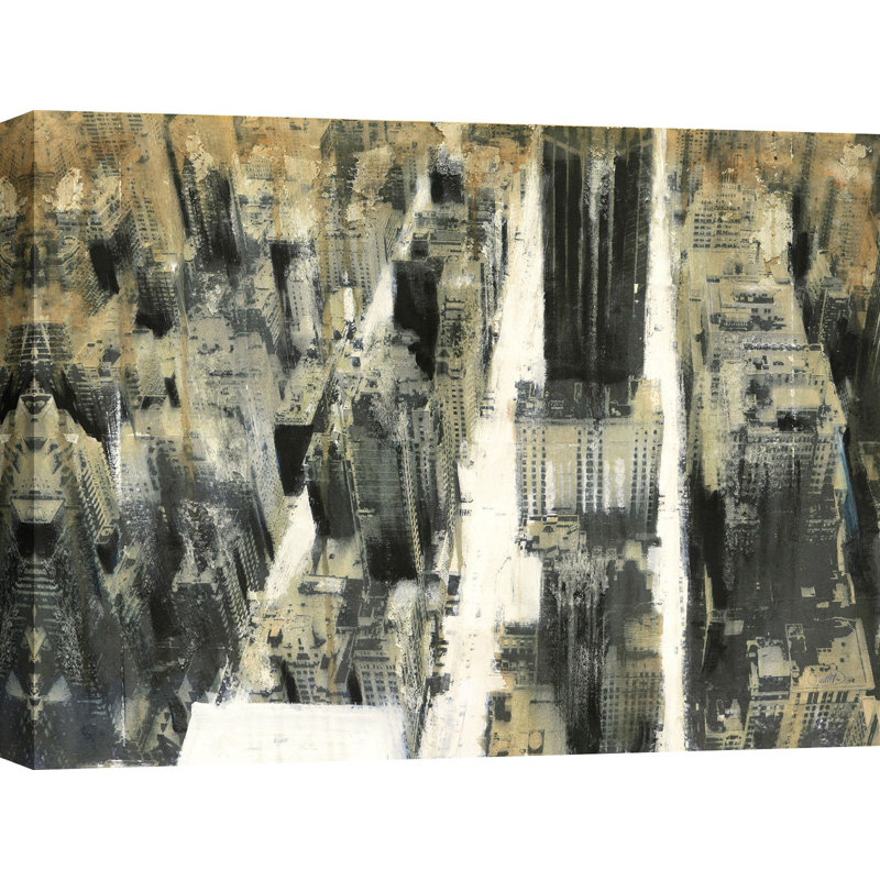 Nyc7 by Dario Moschetta - Wrapped Canvas Painting, 70cm H x 100cm W x 4cm D