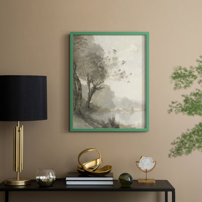 Vintage Landscape CXXIII Framed Print - Solid Wood