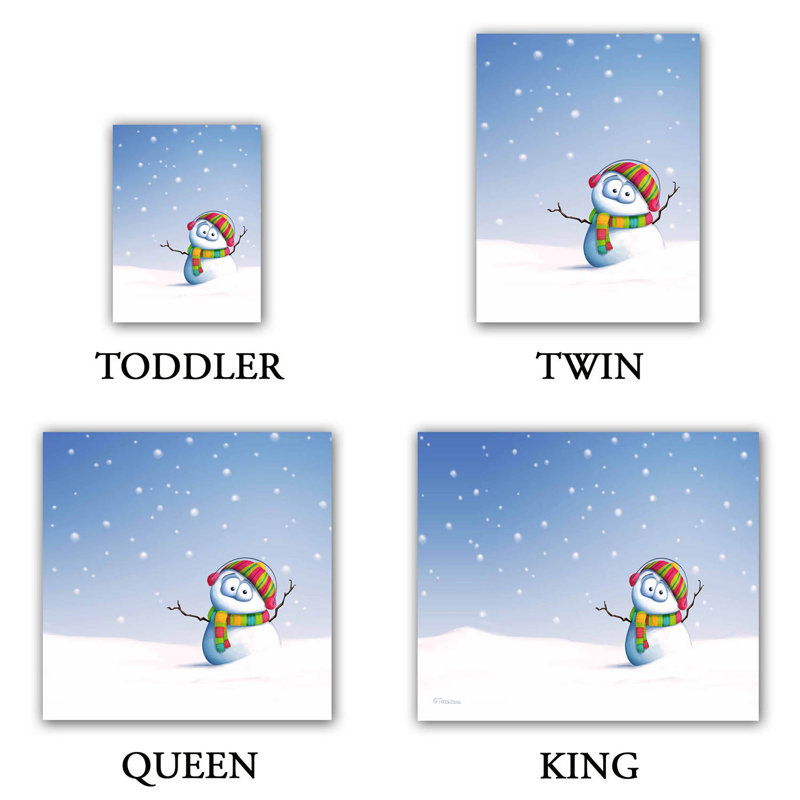  Housses de couette en microfibre Tooshtoosh Snowman, Housse de couette pour très grand lit et 2 très 