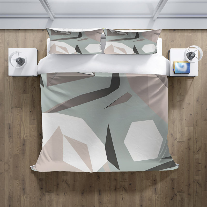 Abstract Duvet Cover, King Duvet Cover + 2 King Shams