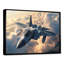 Avion de chasse en action au-dessus des nuages - salon d'art mural-1436554313-1436554312