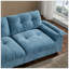 Canapé modulaire de 104 po x 60 po, en forme de L avec accoudoirs multifonctionnels, double port de charge, porte-gobelet, poches de rangement latérales, repose-pieds de rangement mobile, conception capitonnée unique, coussin moelleux, chenille, 3 couleurs-493771051