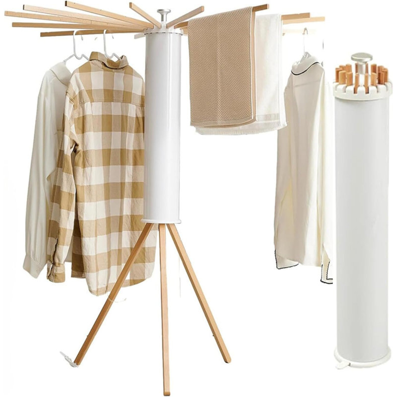 Foldable Tripod Clothes Drying Rack - Portable For Outdoor Use