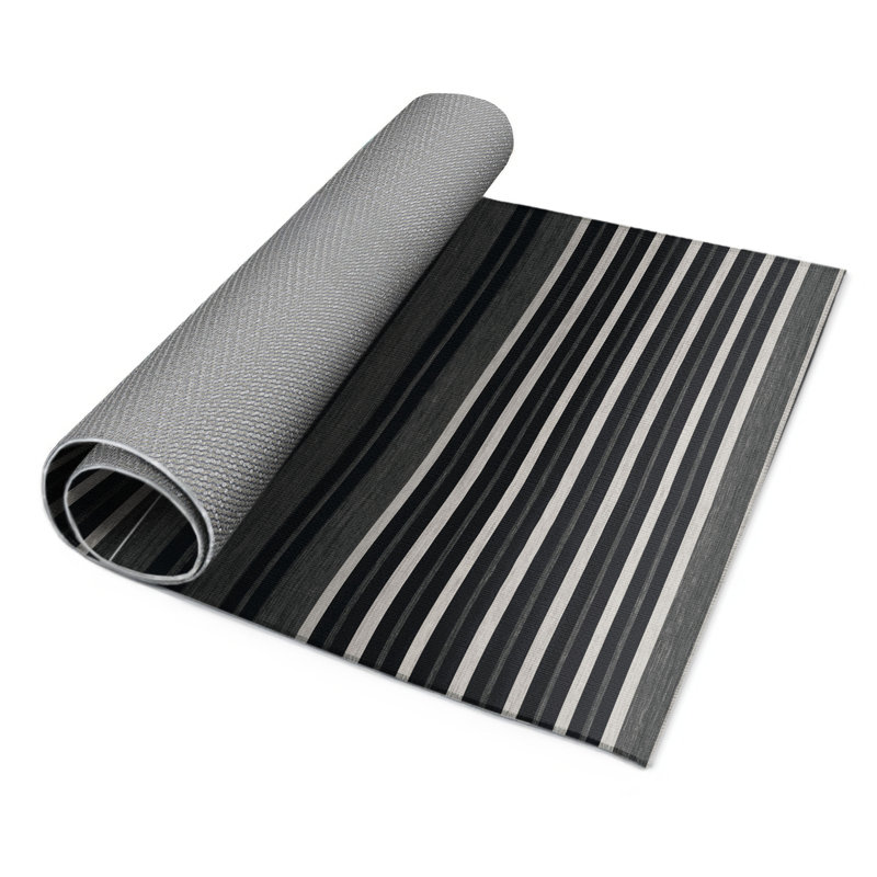 Tapis intérieur / extérieur noir HorizontalStripes