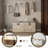 2-Tier Adjustable Shoe Cabinet,Upholstered Shoe Storage Bench With Cabinet-1750463202