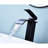 Matte Black Bathroom Sink Faucet With Waterfall Spout, Single Handle Design For Seamless Water Control, Composed Of Stainless Steel Vanity Spout In Black, Built A Fixture-121598774