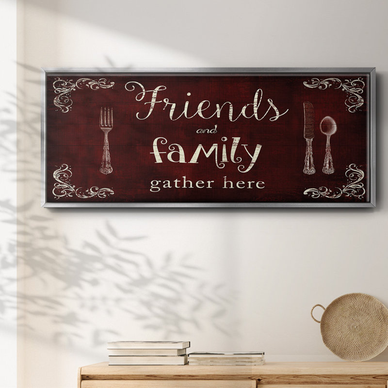 Friends and Family - toile encadrée, H 20 po x l 50 po