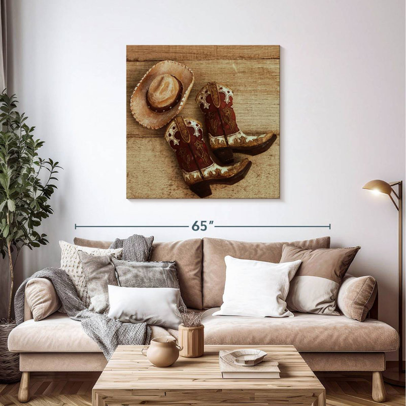 Lelar Cowboy Style, 39" H x 39" W