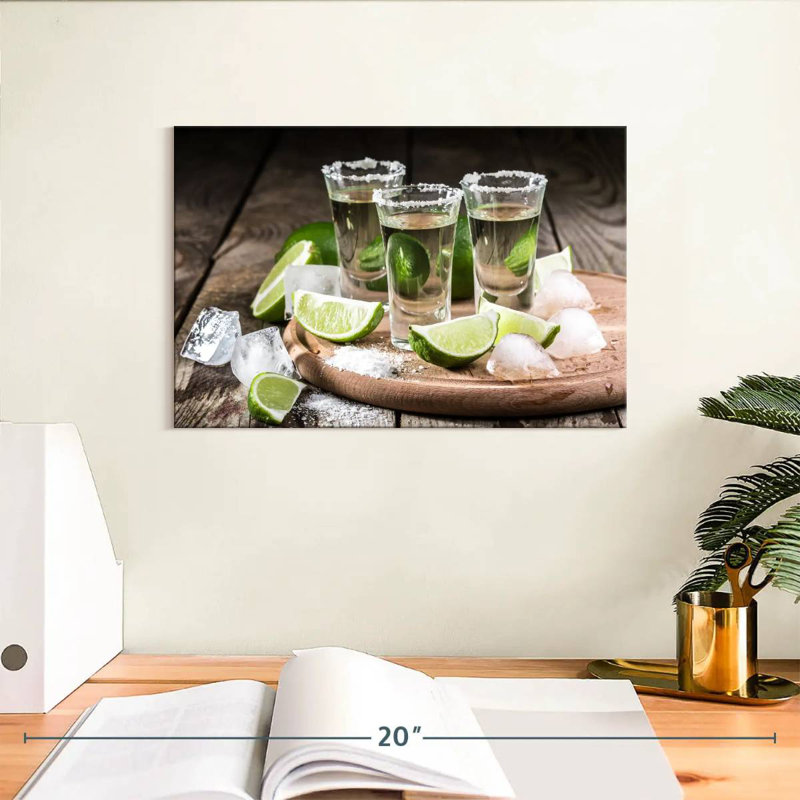 Yarlin Tequila Shots Tray, 8" H x 12" W