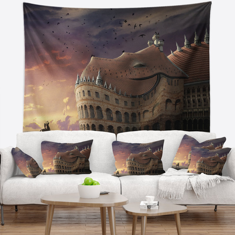 Tapisserie «Landscape Wake Up Dragon Collage», H 50 po x l 60 po