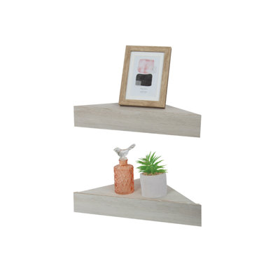 Jatoya Triangle Solid Wood Floating Shelf