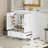 30" Bathroom Vanity With Ceramic Sink, Solid Wood Frame Bathroom Sink Cabinet With Adjustable Shelf, Drawer With Divider, Solid Wood Feet-426137997