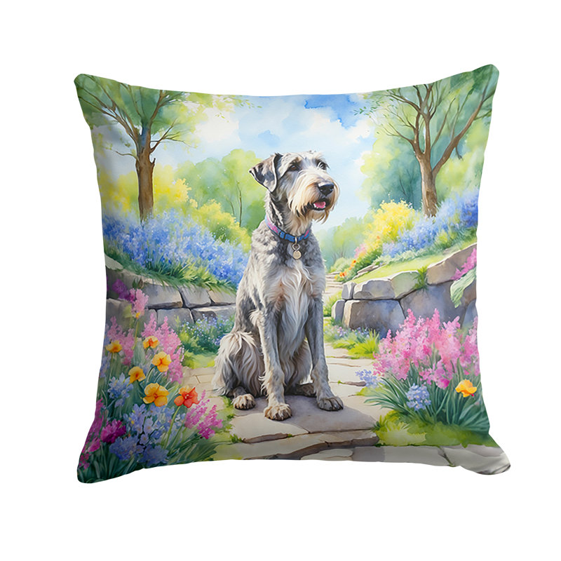 Coussin décoratif intérieur / extérieur Spring Path, H 14 po x l 14 po