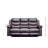 Reclining sofa with Middle Console Slipcover