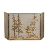 Pines 3 Panel Bifold Steel Fireplace Screen