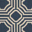Tapis intérieur / extérieur bleu marine / beige Arneshia-786149244