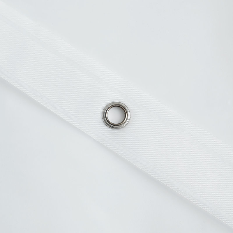 Bekka Lightweight Solid Shower Curtain Liner with Weighted Hem, Clear