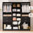 3-Piece Set: 74.4"W Wardrobe Storage System With 4 Wooden Drawers, Adjustable Shelves And Hanging Rod-1275861582