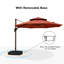 Grand parasol en porte-à-faux rond avec base à roulettes 132 po Rikyah-378647513