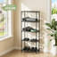 Étagères de rangement robustes et ajustables à 5 niveaux, étagère en métal avec capacité de 500 lb, organisateur d'unité de rangement pour cuisine, bureau, salle de bain, garde-manger, P 12 po x l 22 po x H 59 po