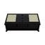 Buffet Sheridan de 59 po de style Mid-Century avec 4 tablettes réglables et 3 tiroirs noirs-91028875