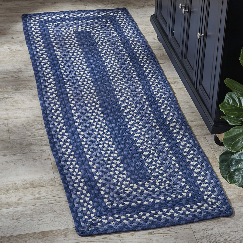 Riskin Cotton Geometric Indoor Rug, Runner 2' x 6'