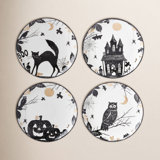 Lenox Vintage Halloween Haunted Accent Plates, Set of 4
