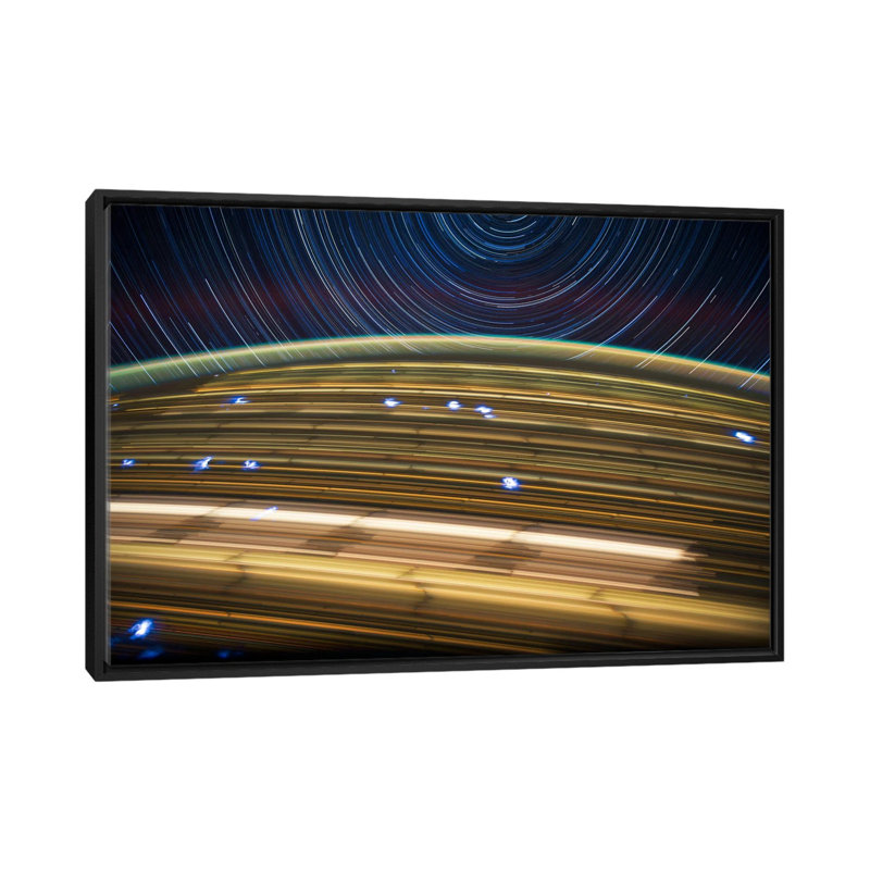 Impression sur toile, "à partir de l’espace iv" , "à l’étoile de l’espace astronomie", H 18 po x l 26 po x P 1,5 po