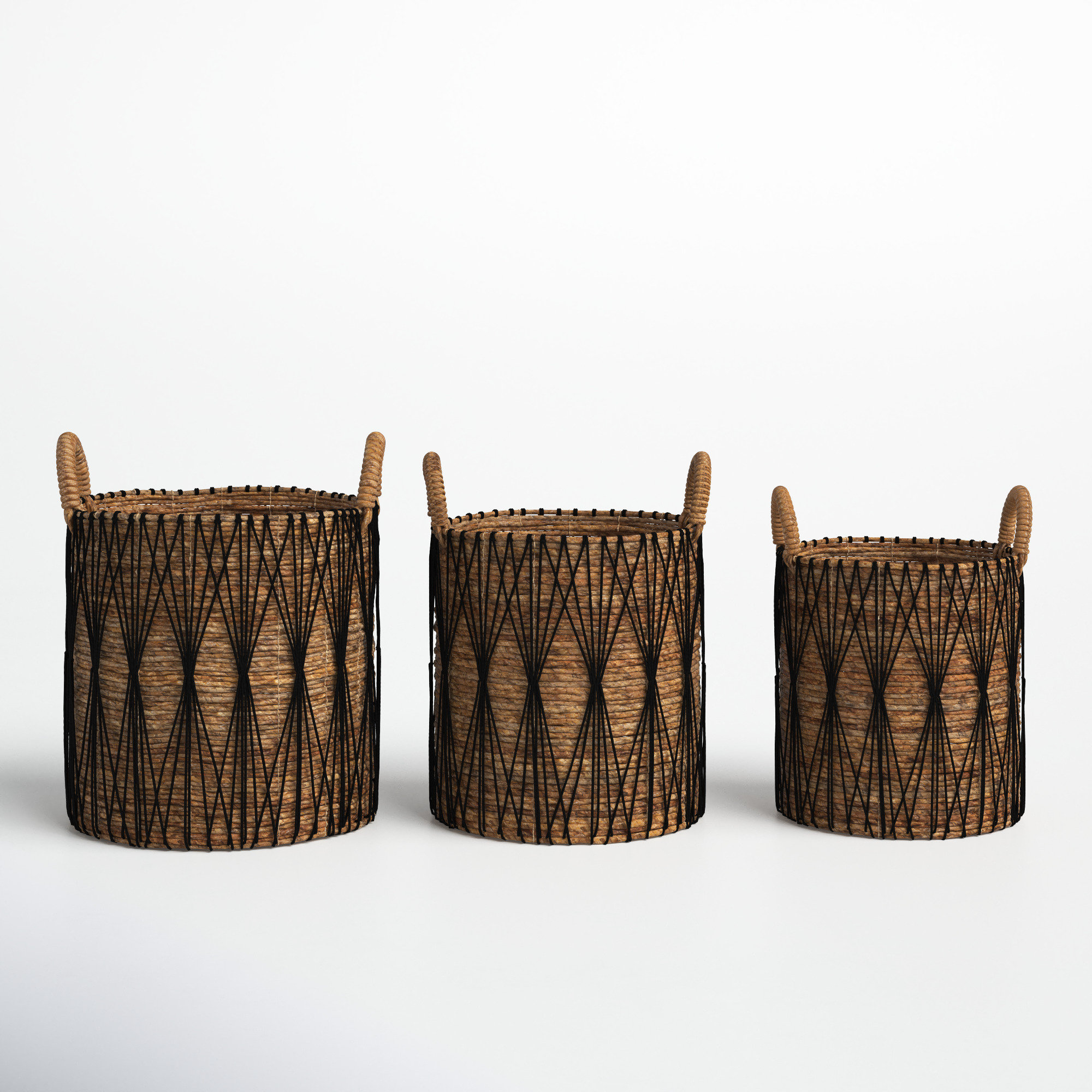 Small Wicker Baskets, Woven Nesting Baskets Set for Storage Organizing,  Handmade