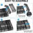 Expandable Black Mesh Desk Drawer Organizer With 10 Compartments