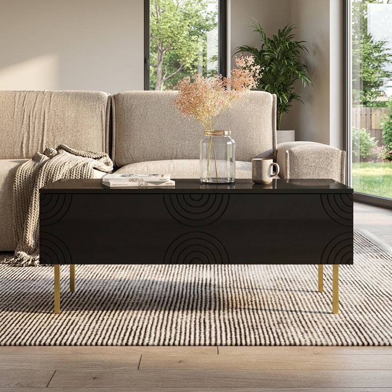 Table basse noire Ronda, Noir