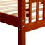 Lit moderne, lit plateforme en bois avec tête et pied de lit-114231064