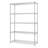 TRINITY EcoStorage Chrome 5-Tier Steel Wire Shelving Unit (48 in. W x 72 in. H x 18 in. D)