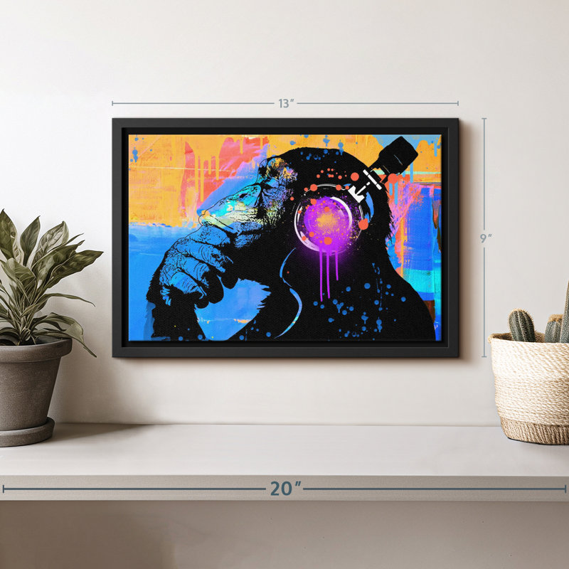 Le penseur, reproduction sur toile, H 9 po x l 13 po