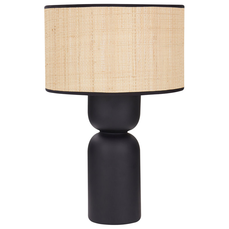Siran Ceramic Table Lamp, Black