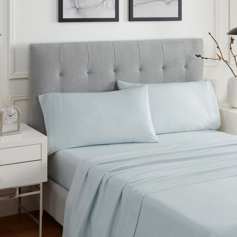 King 4 pc Sheet Set Navy, King Sheet Set + 1 Fitted Sheet + 2 Pillowcases, Blue