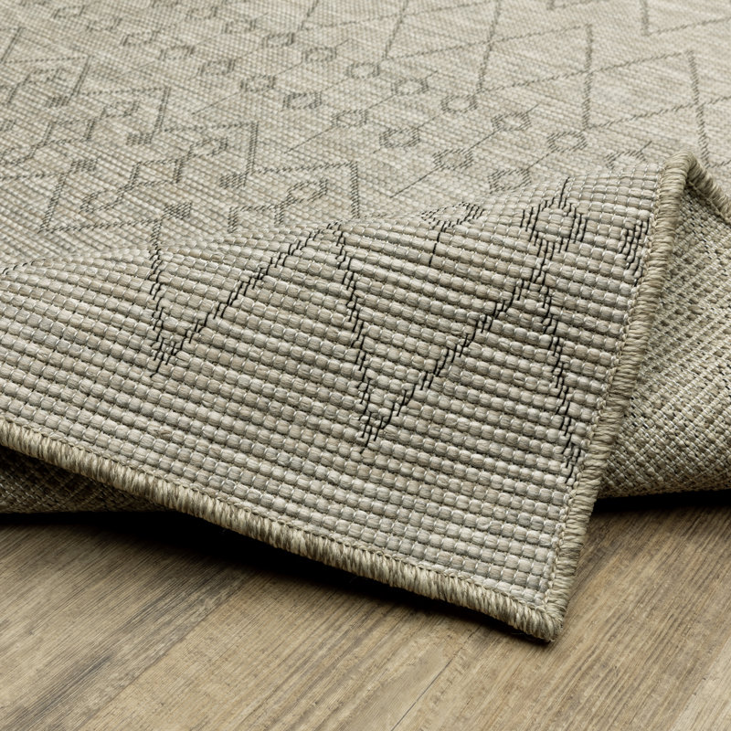 Jhovany Southwestern Indoor / Outdoor Rug, Rectangle 3'3" x 5'